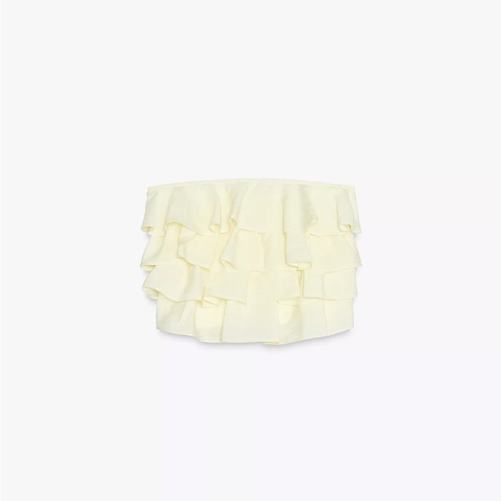 ZARA | Ruffled Bandeau Top